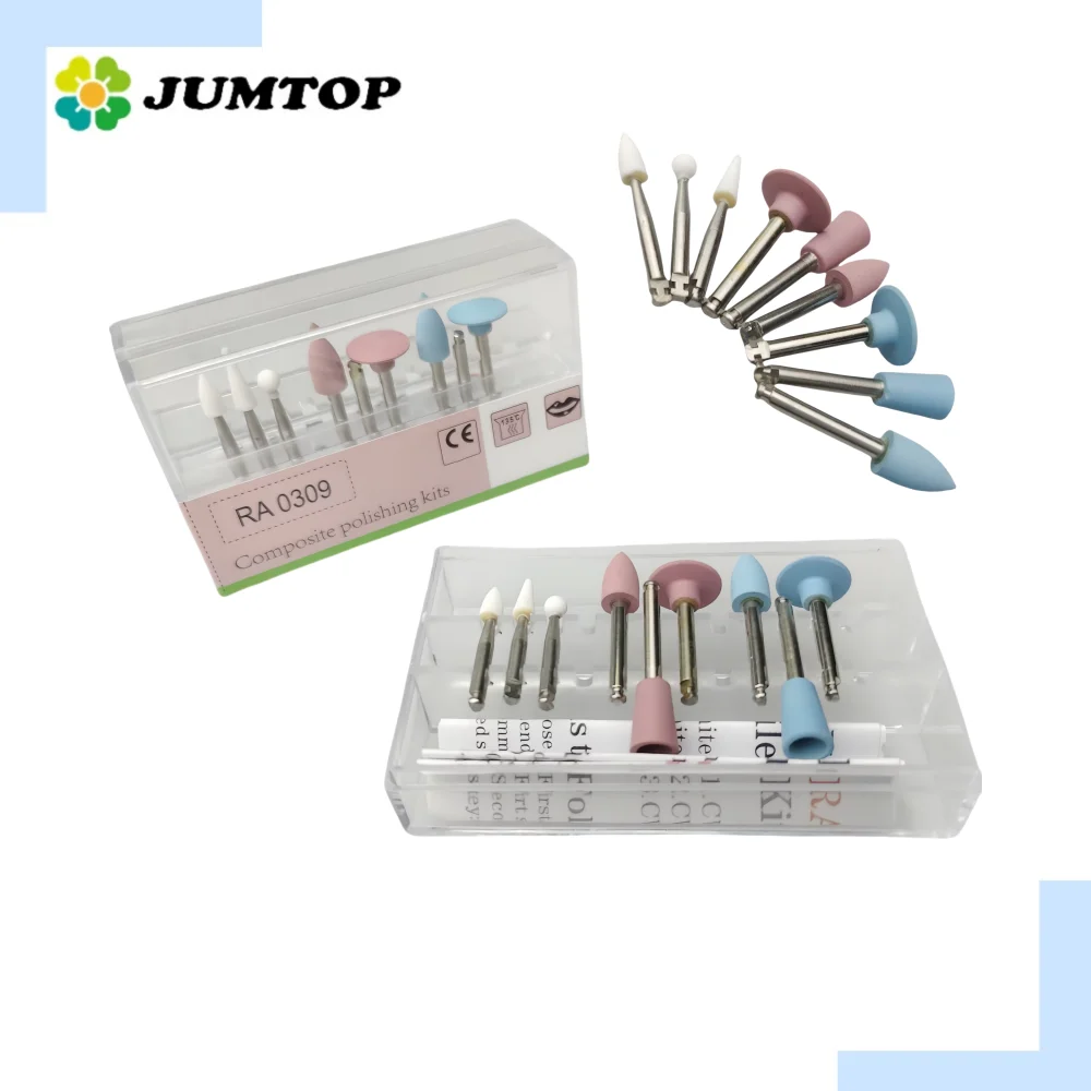 RA0309 Dental Composite Polishing Kit - Dental Resin Sanding and Polishing Set for Low Speed Handpiece Contra Angle Procedures