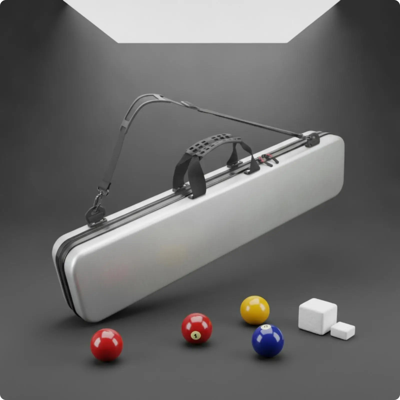 Cue Carrying Case Oxford Polyester Billiard Hard Case for Professional Billiards Table Kit and Accessories