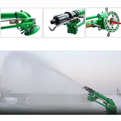 New Upgraded Strong Metal Big Rain Gun Sprinkler Shooting Distance 50-110M For Farmland Irrigation System