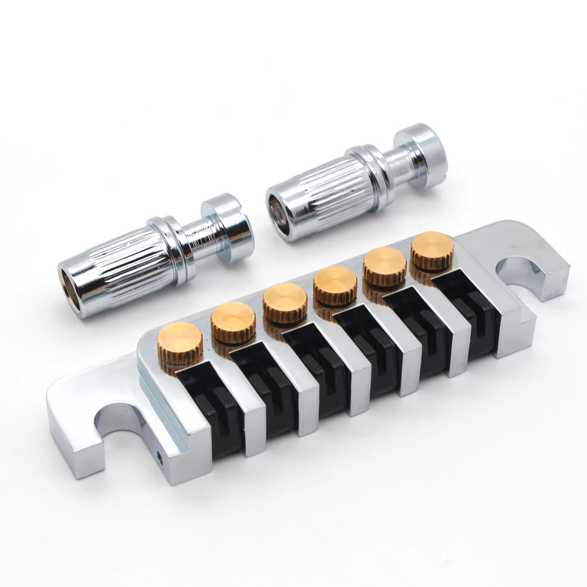 Guitar Bridge Tailpiece Vintage TP 6 70\'s Bridges With Studs For LP 6 String Electric Guitar