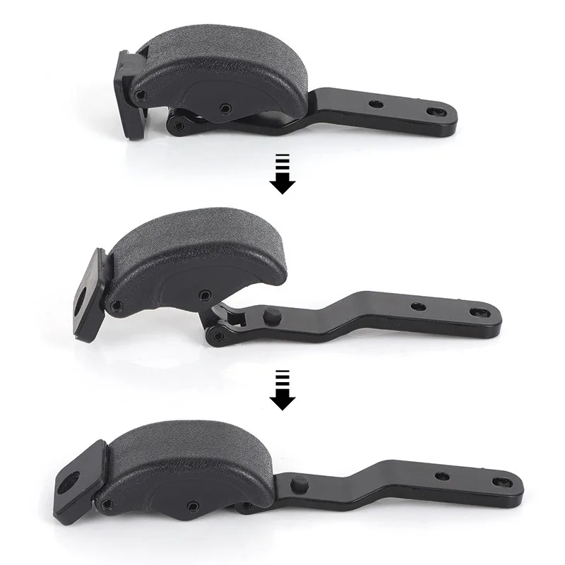 

62910-89102 Rear Quatar Window Latch Lock Cranks Grab Handles Left Right Black Gray for Toyota Hilux Rn85 Tacoma T100 1989~2000