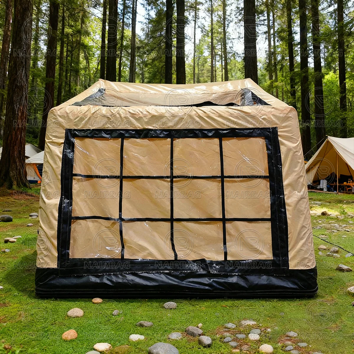 Tenda da campeggio gonfiabile Tende da campeggio gonfiabili portatili impermeabili per esterni in PVC di alta qualità per 4 stagioni con pompa d'aria