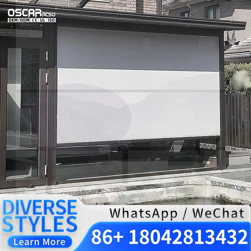 Cordless Smart Automatic Window Roller Blinds with Wifi Solar Operated Motorized Shades for Home Office Bedroom Rolling Blind
