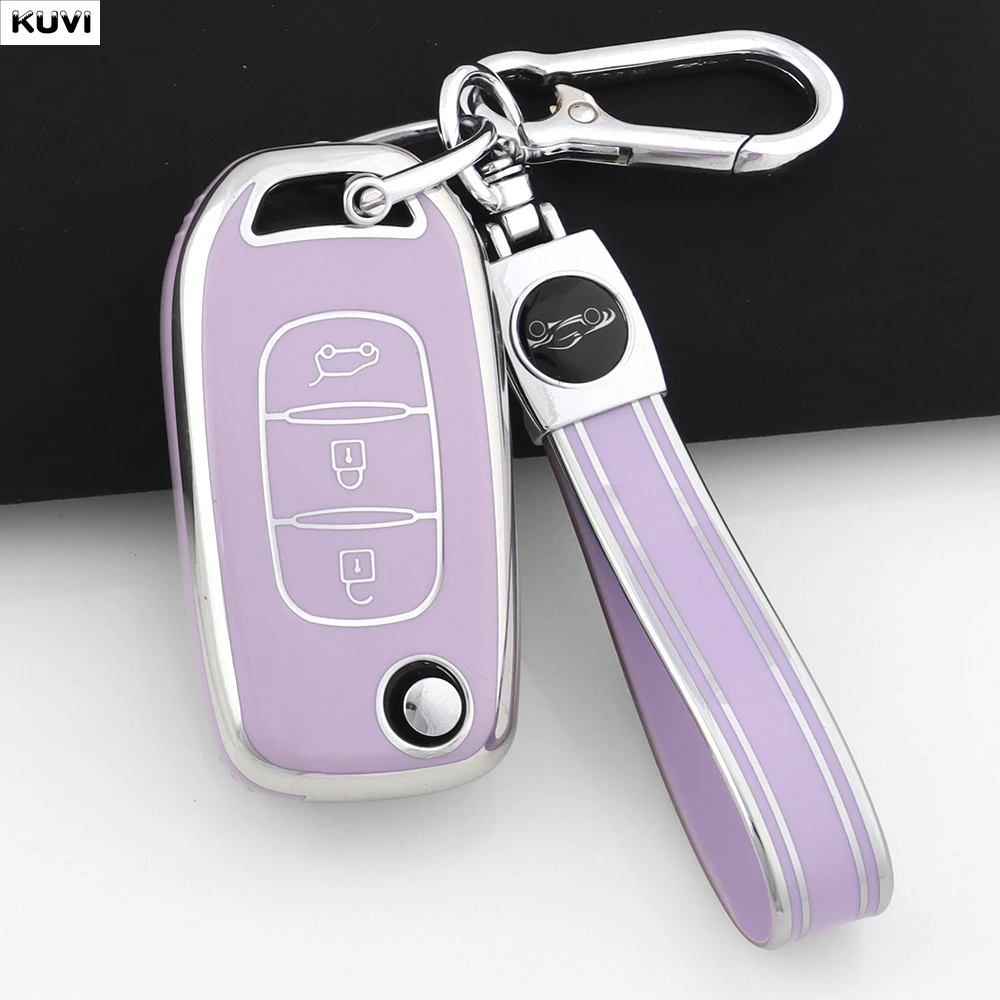 Funda Protectora de TPU para Llave de Coche Renault Kwid 2023, Kadjar, Captur, Megane, Sandero, Stepway, Logan, Clio 5 2022, Arkana 2020 2021