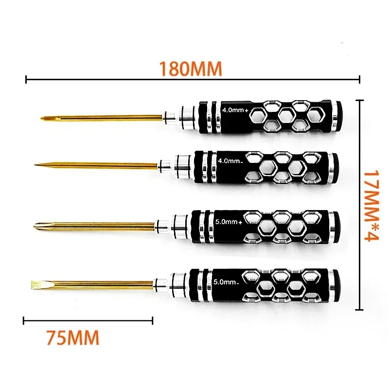 4pcs Slotted Screwdriver cross Screwdriver 4.0/5.0 Blade Tip Driver Set for DJI Elf 3/4 Multi-Axis FPV Racing Drone Hand Tools