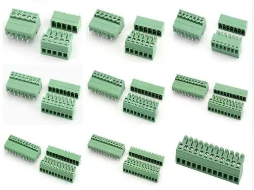 2EDGK-3.81 2/3/4/5/6/7/8/9/10/11/12Pin Straight Terminal Plug Type 300V 8A 15EDG 3.81mm Pcb Screw Terminal Block