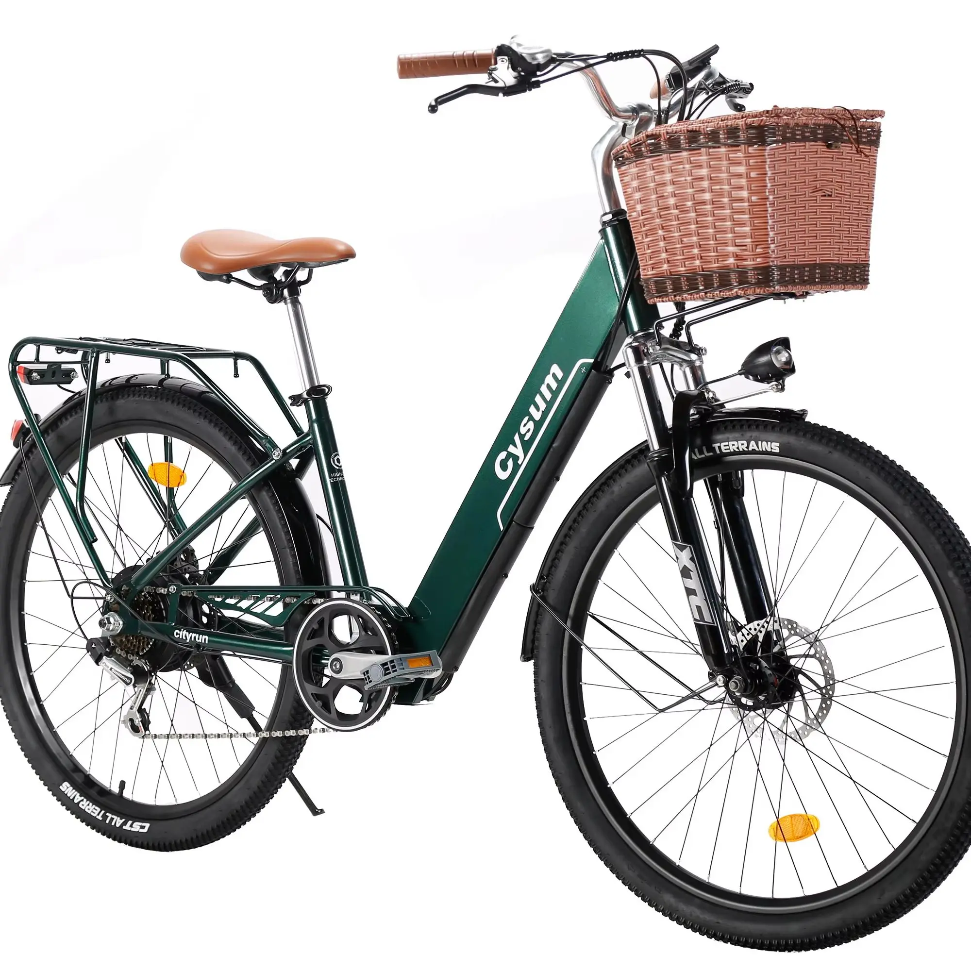CYSUM Cityrun-26 Zoll Allterrain-Elektrofahrrad 250W Motor 36V 10Ah Akku Erwachsenen-Stadtpendler-E-Bike Straßen- und Gelände-Elektrofahrrad