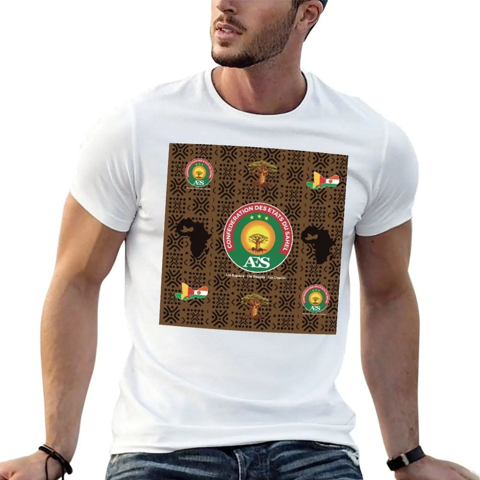 

Confederation of Sahel States – AES T-Shirt man t shirt cotton man t shirt heavy cotton cotton t shirt man T-Shirt