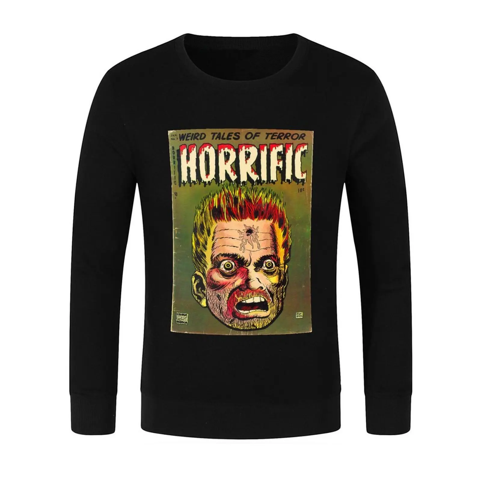 حكايات غريبة القوطية ، هيكل جمجمة ، رعب ، زاحف ، الشيطان ، مجلة عتيقة الفن البلوز رياضية هوديس وبلوزات جديدة #2