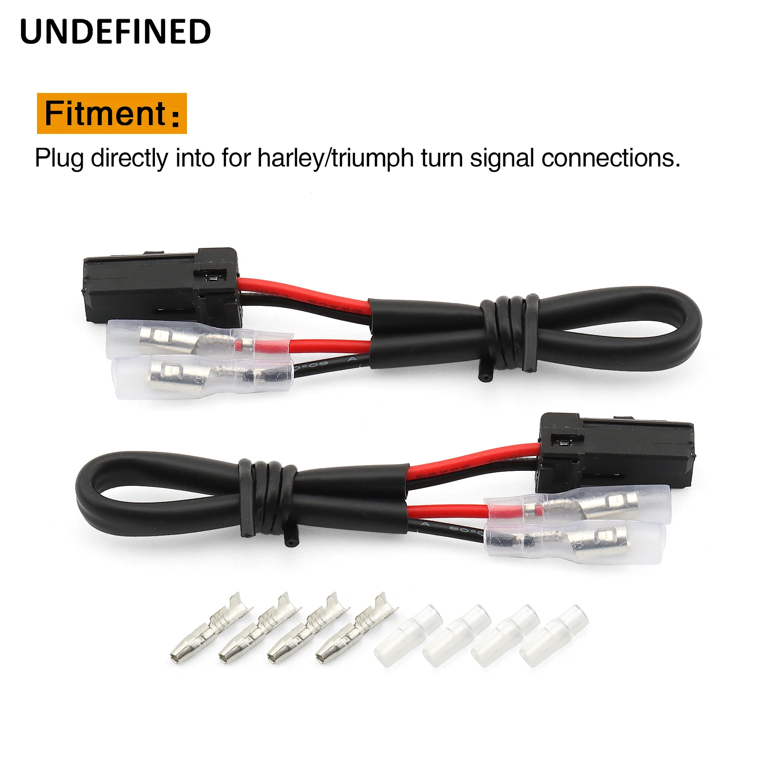 For Street Triple 765R/RS 17-25 660S 765S 17-21 Turn Signal Marker 2 Wire Adapters Indicator Leads Plug Connector Harness