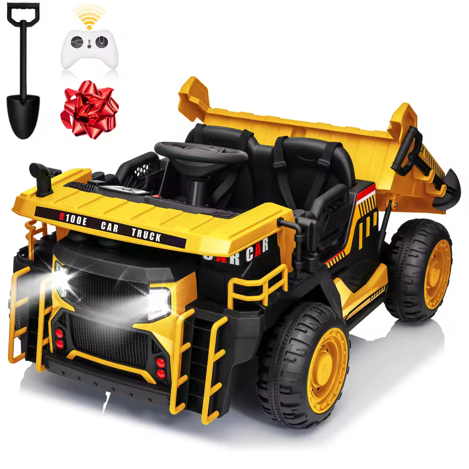 24V Ride on Toys with Remote Control 2 Seater 400W Ride on Dump Truck