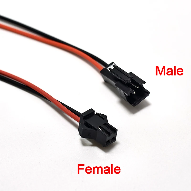 10/30/50Pairs 15cm Long JST SM 2Pins Plug Male to Female Wire Connector