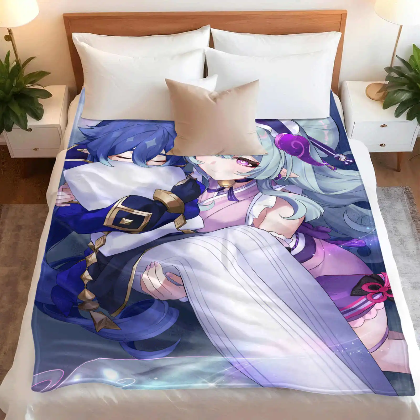 Layla Anime Game Genshin Impact Pillow Case Square Pillow Bedroom Sofa Leisure Comfort Cushion Living