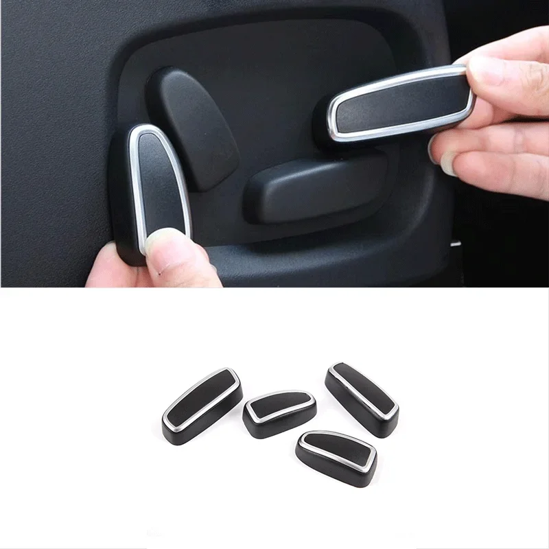 

For Land Rover Discovery 4 Range Rover Sport Evoque Car Styling Seat Adjustment Switch Knob Cover Sticker Accessories Set of 4