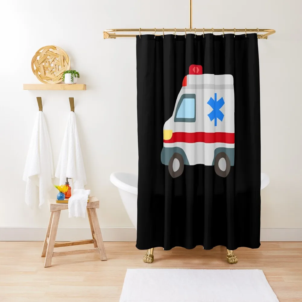 

Ambulance Shower Curtain Bathroom Accessories Transparent Bathroom Shower Shower Set For Bathroom Window Curtain