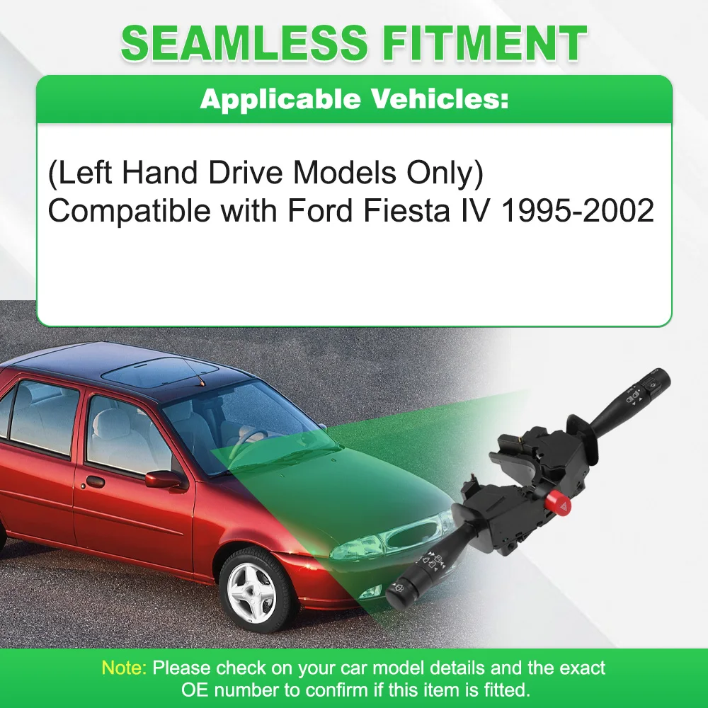 For Ford Fiesta IV 1995-2002 Car Turn Signal Steering Column Switch Windshield Wiper Lever Stalk Switch  98FU13335AA 96FG13335AB