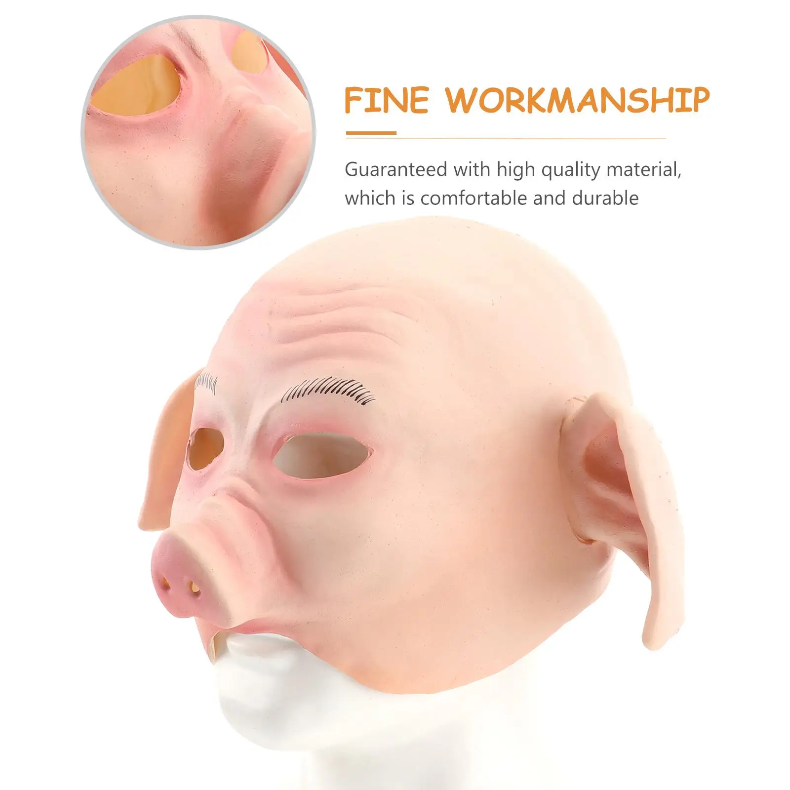 Halloween Masquerade Horror Pig Headgear Scary Party Prop Eco Friendly Costumes Toy Material Comfortable