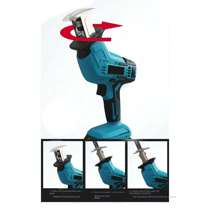 Imagem -02 - Recarregável Cordless Elétrica Alternativa Serra Madeira e Metal Saw Makita 18v Bateria