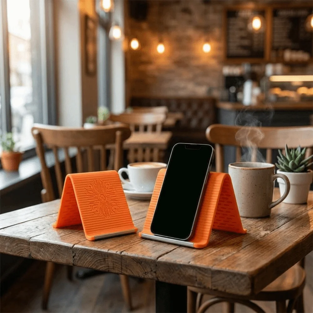 Adjustable Foldable Silicone Phone Holder Universal Multi-Angle Flexible Phone Stand Non-Slip Bendable Phone Bracket Office