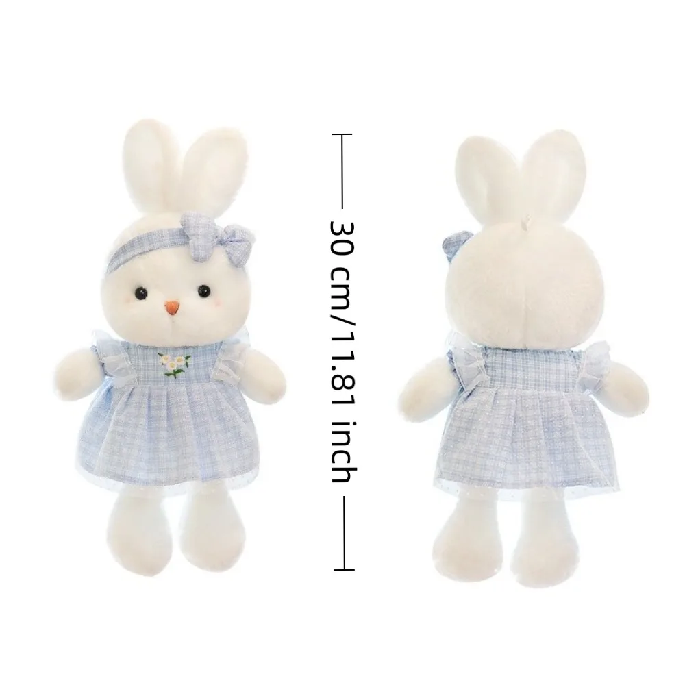 New Long Ears Plush Rabbit Doll Appeasement Doll 30cm Skirt Bunny Toy Bunny Sleep Pillow Gift