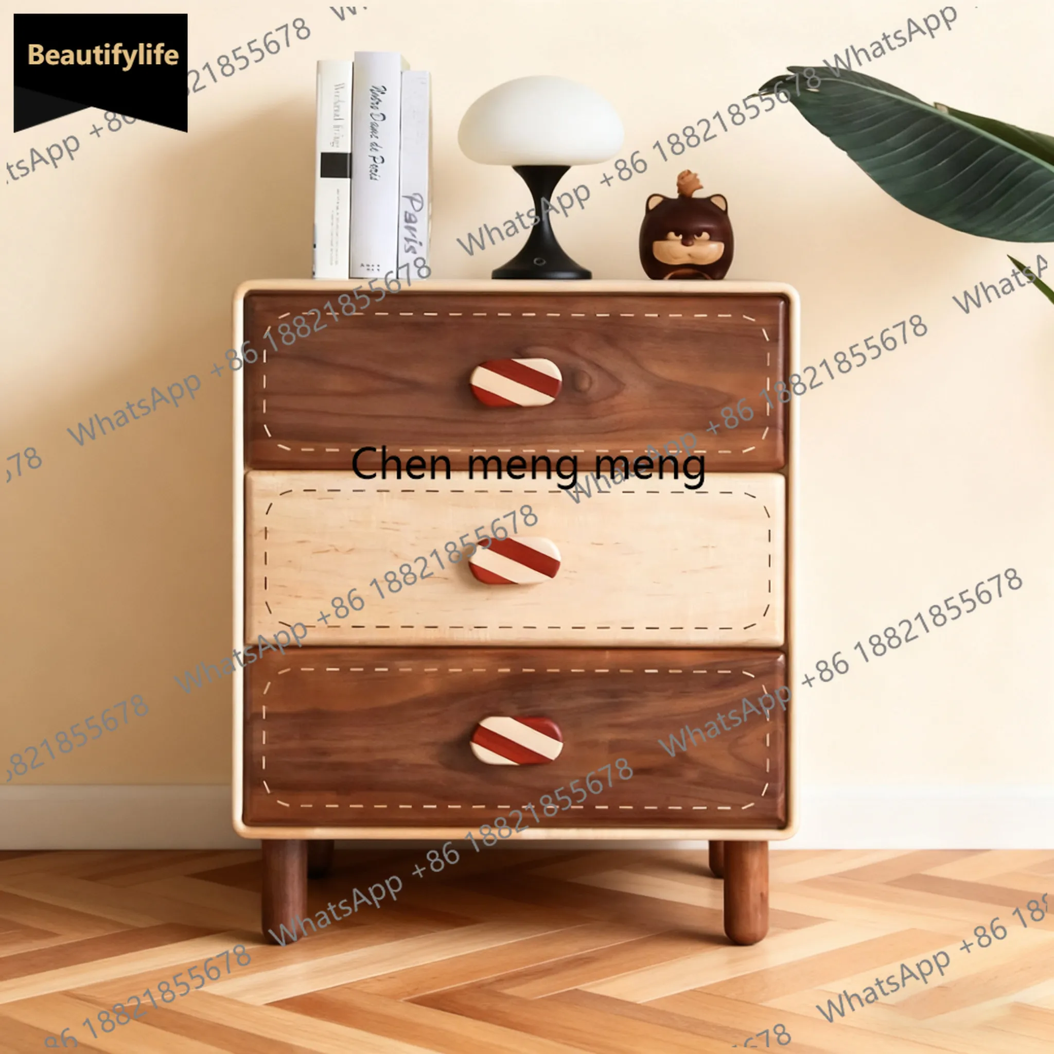 

c139 Прикроватные тумбочки из цельного дерева, красивые тумбы для гостиной, шкафы для хранения, шкафы в кремовом стиле.