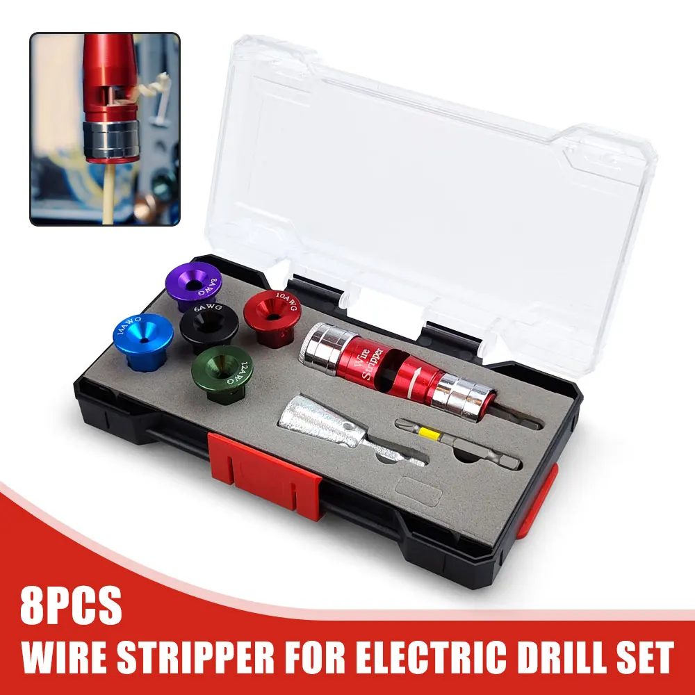 

Multifunctional 6-14AWG Universal Wire Stripper Electrical Repair Kit for Home DIY Projects