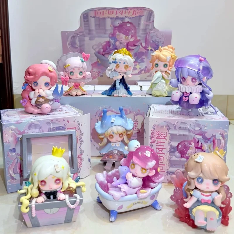 

Подлинная серия Keeno 3-го поколения с пожеланиями морского бриза, слепая коробка, кавайная игрушка, модное украшение для рабочего стола, милый подарок-сюрприз