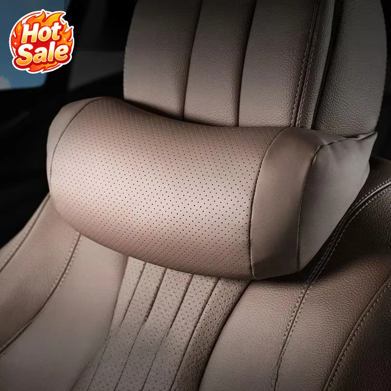 Car Neck Pillow, Memory Foam Headrest and Lumbar Support, Breathable and Comfortable, Suitable for All Seasons Travel