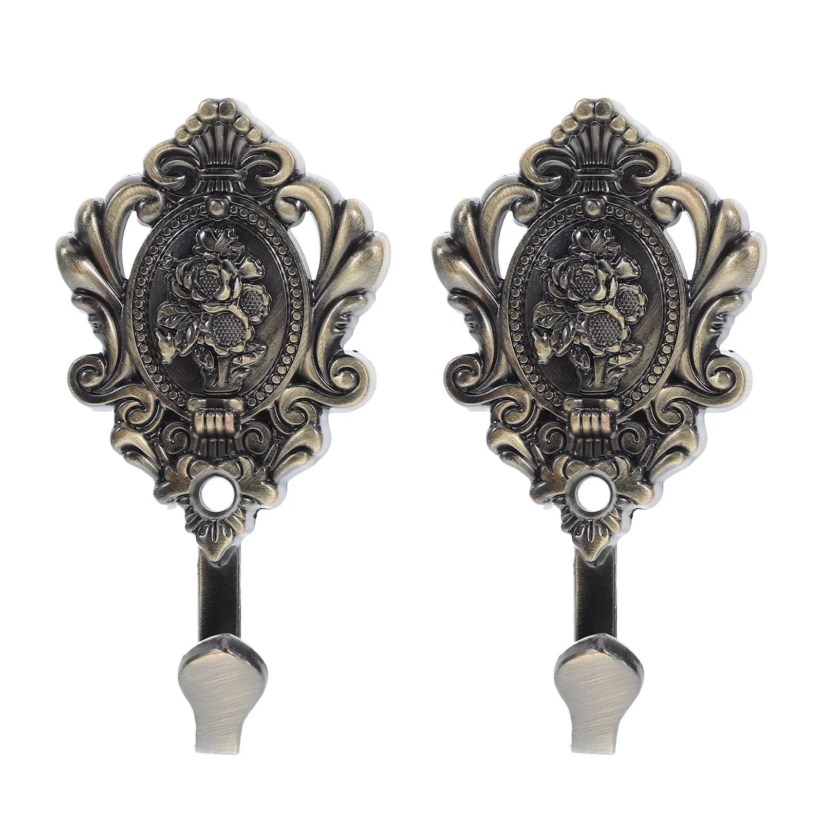 2Pcs Black Vintage Metal Embos - огляд і ціна Home Bathroom Organizer