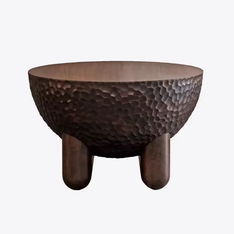 ✘x Designer Vintage Lamp Fixtures Luxurious Wabi-sabi Style Solid Oak Coffee Table Set Suitable for Living Room Side Tables&