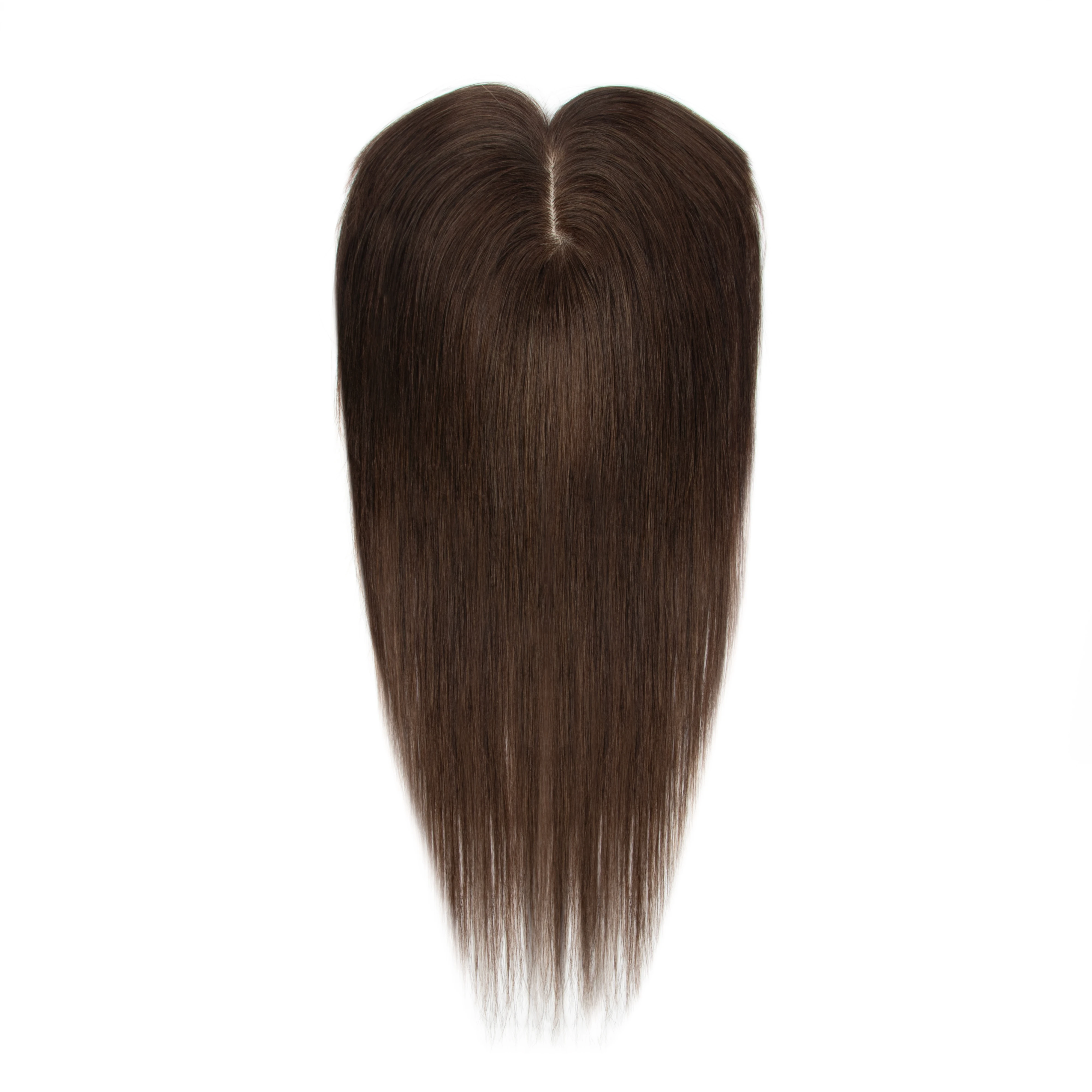 Hair Toppers for Women Real Human Hair 5*9cm Clip in Human hair Topper with Bangs for 360° Cover Gray Roots for Thinning Hair
