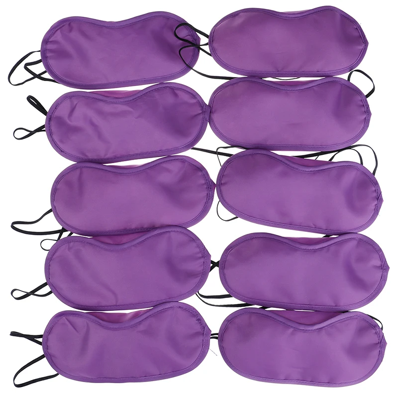 10Pcs Eye Mask Soft Padded Travel Night Sleeping Blindfold Sleep Aid Shade Cover