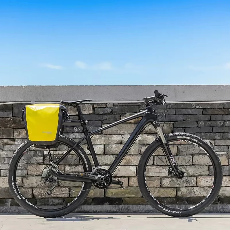 ROCKBROS Bicycle Bag Waterproof 18-36L Portable Bike Bag Pannier Rear Rack Tail Seat Trunk Pack Cycling MTB Bag Bike Accessories
