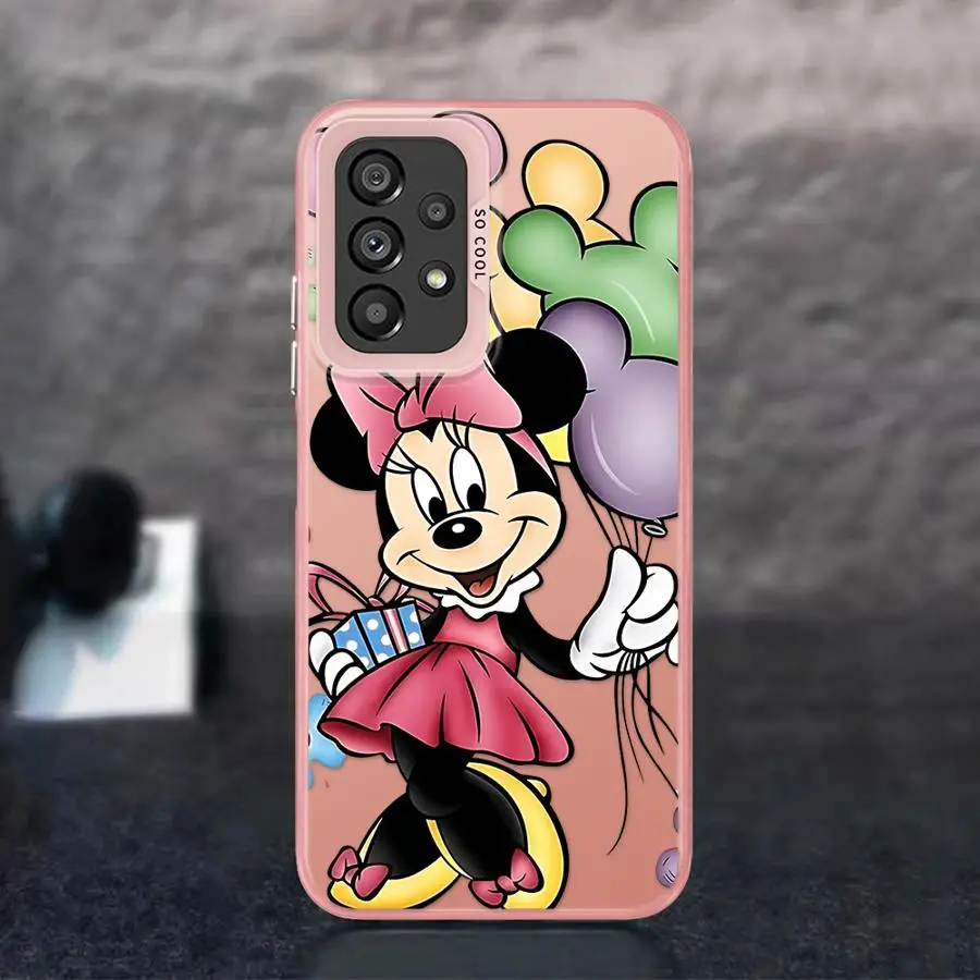 Disney Mickey Minnie Phone Case for Samsung Galaxy A15 A25 A72 A51 A52 A71 4G A54 A73 A55 A53 A52s 5G Mobile Cases