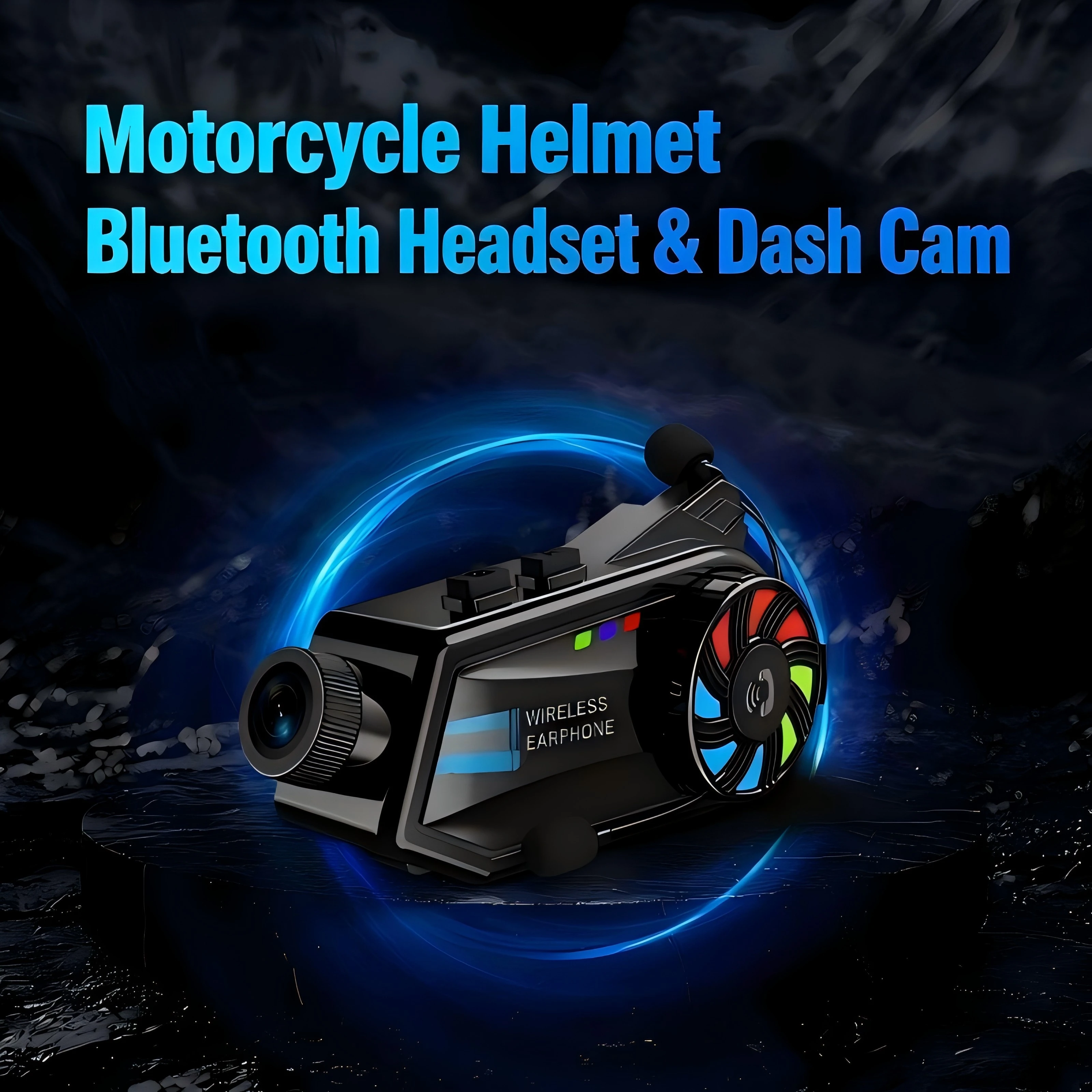 For motorcycle Bluetooth Motorcycle Intercom Helmet Headset Group Speaker Headphone WiFi App Motorbike Dash Cam Moto Auto Dvr