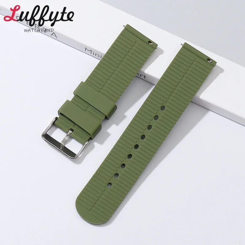 Silicone Watch Band Quick Release Rubber Watch Strap 18mm 20mm 22mm 24mm Watch Strap Watch Replacement Watchband