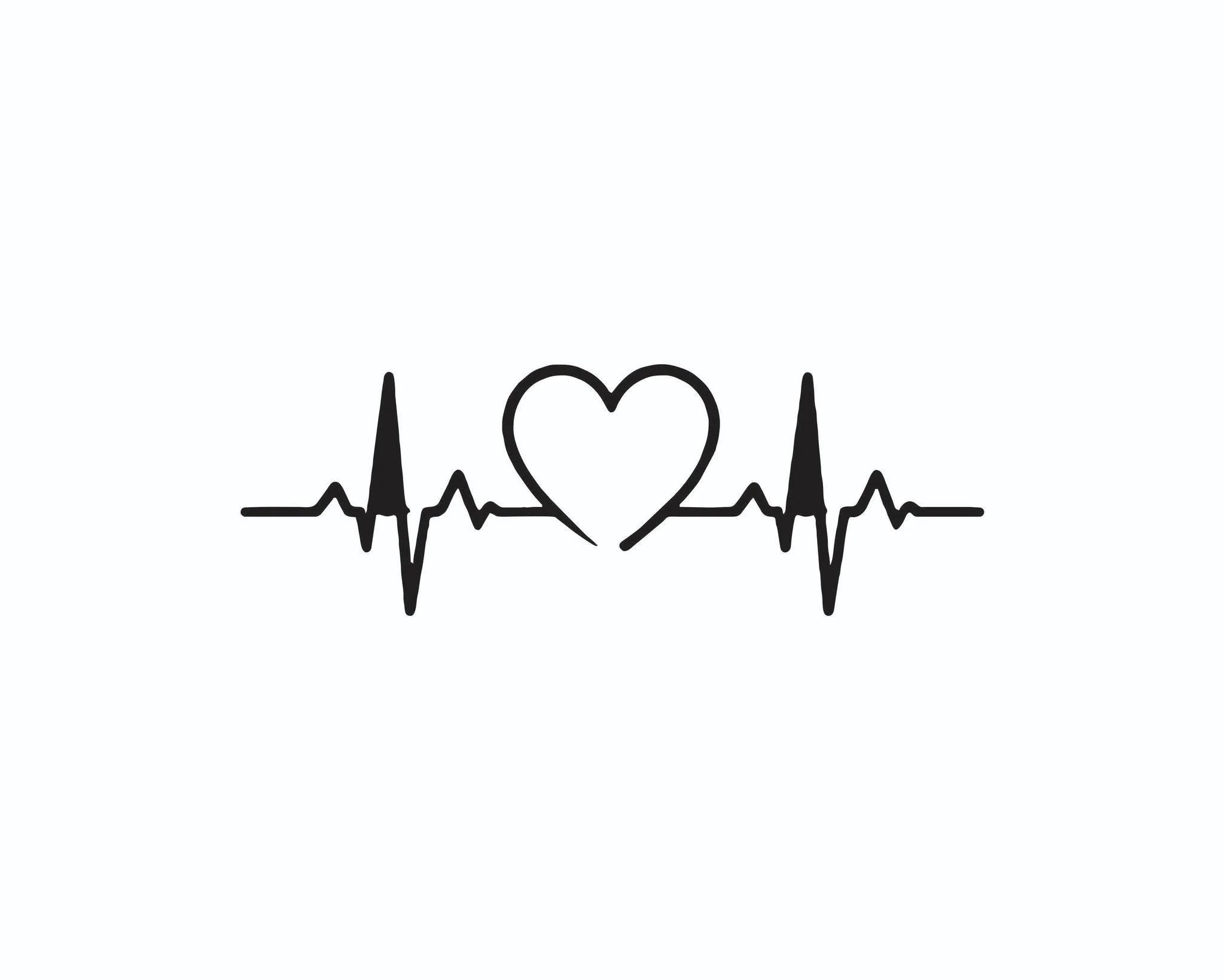 15cm Heart Beat Trackpad Life Goes On Nice Sticker for Car Stickers Personality, Stylish, Products Decoration Exterior Parts PVC