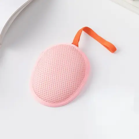 फोमिंग साबुन बैग पोर्टेबल ड्रॉस्ट्रिंग स्पंज बॉडी वॉश साबुन फोमिंग नेट बैग बाथरूम साबुन एक्सफ़ोलिएटिंग मेष बैग सफाई उपकरण 8 best sales साबुन की थैली - №5