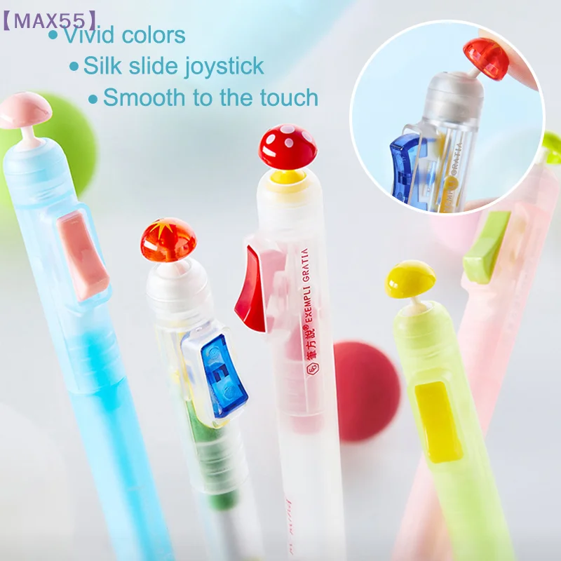 

【MAX-55】Ручка-антистресс Relax Switch для подготовки к экзаменам - Гелевая ручка-фиджет-кликер 0,5 мм для плавного письма, средство для снятия тревоги при учебе