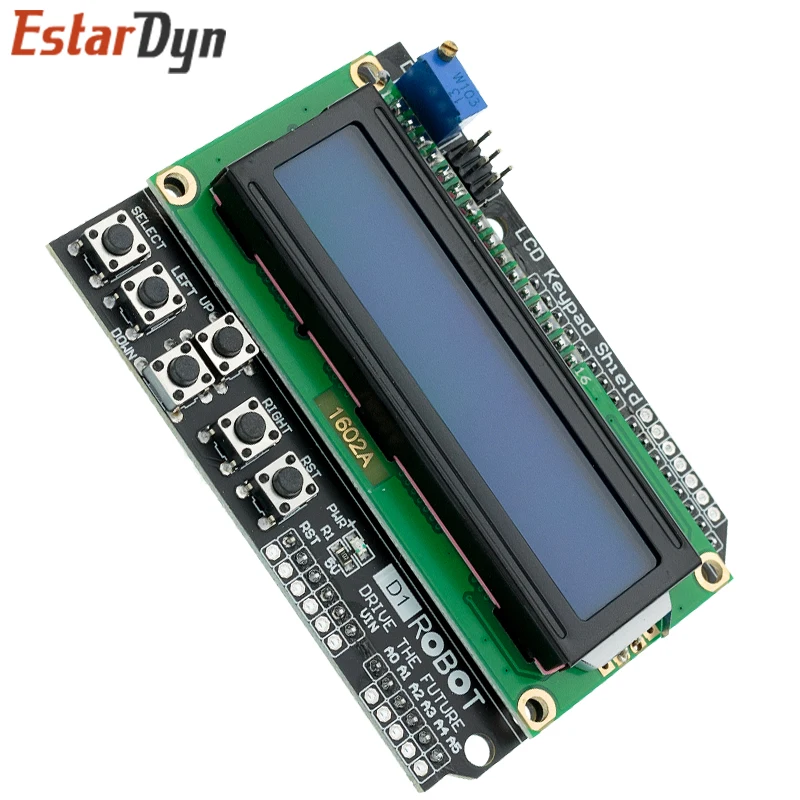 Escudo do teclado do LCD para Arduino, tela azul, exposição do módulo, Arduino, ATMEGA328, ATMEGA2560, framboesa Pi UNO, LCD1602
