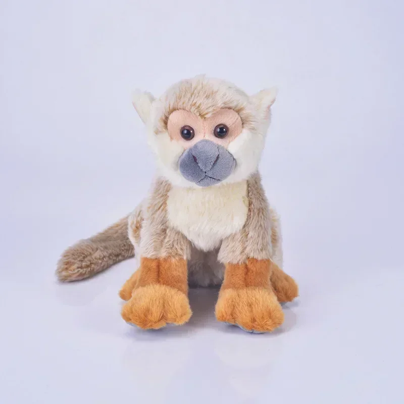 43cm(Head to tail) Lifelike Zoo Simulated Animals Monkey Plush Doll Soft Car Sofa Bed Pillow room decor ornament kids adult gift