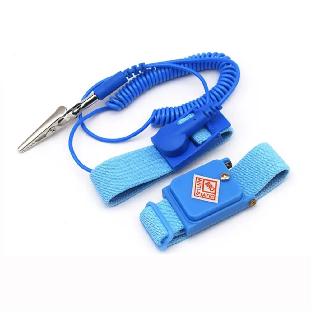 Anti-static ESD Strap Clip 1.8m Corded/Wireless Discharge Wrist Band Adjustable Grounding Bracelet Circuit Repair Hand Tools