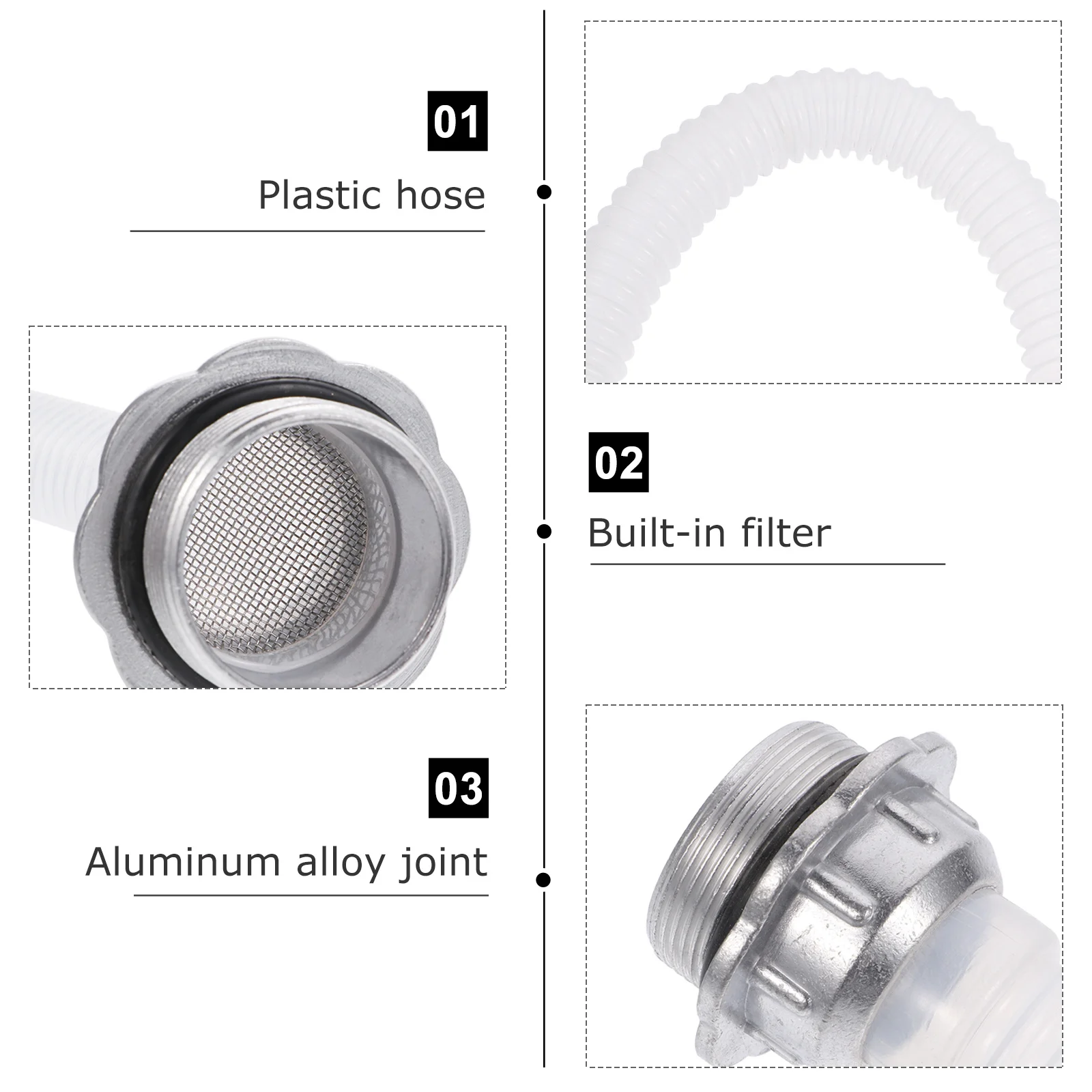 

Fuel Can Spout Long Flexible Aluminum Fuel Can Nozzle 360 Degree Bendable Leak-Free Nozzle with Sealing Ring for Fast Fueling