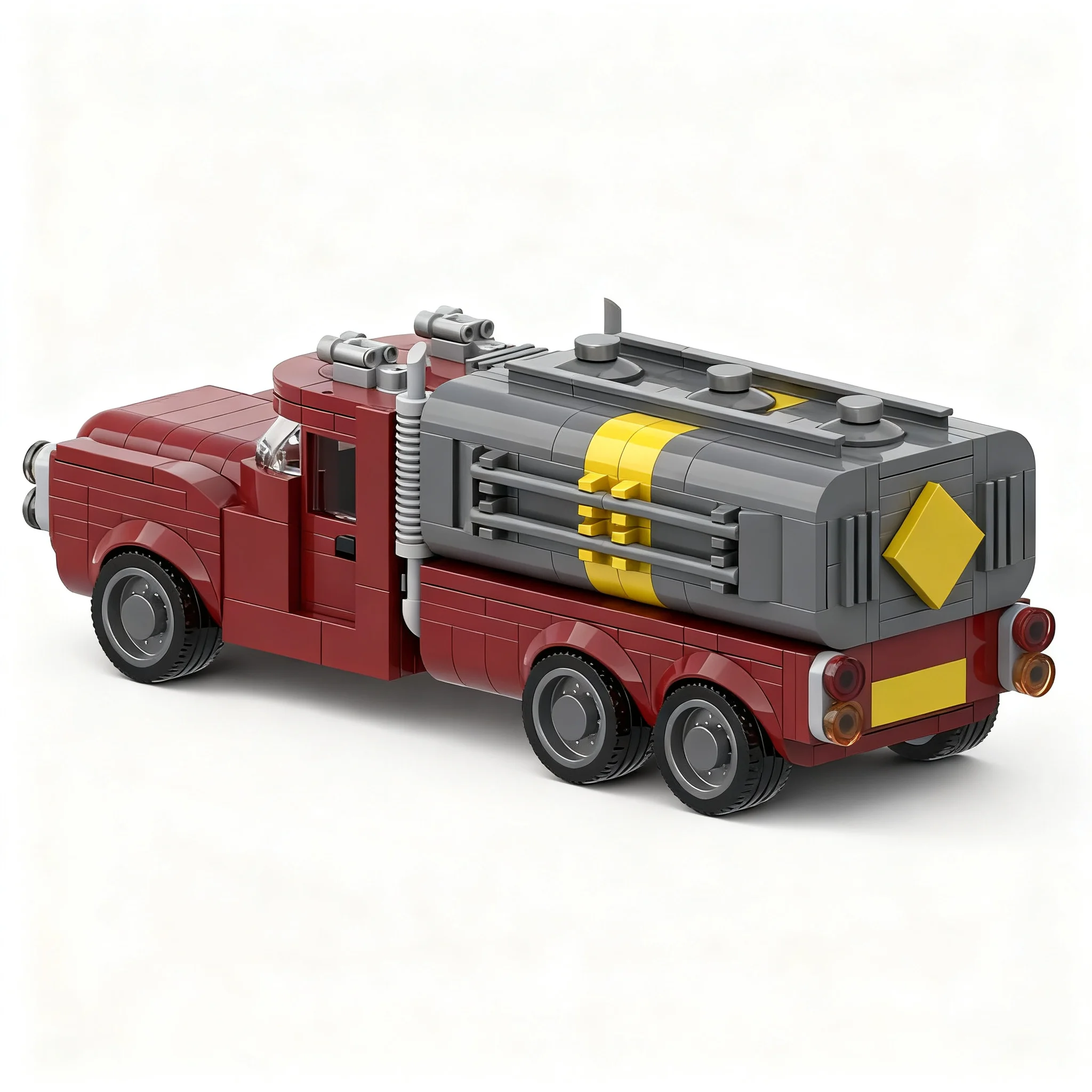 487pcs MOC Cars Wasteland Tanker Truck Fallout Theme Model Building Blocks Architecture Toys Christmas Gift Craft Brick 3D Art