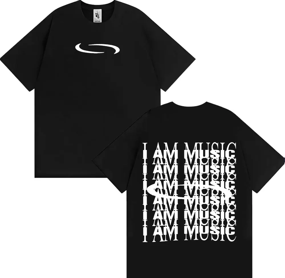 

Playboi Carti I AM MUSIC Logo T-shirt Opium Ken Carson Narcissist Tour Rap T Shirts Men's Women Fashion Casual Oversized T Shirt