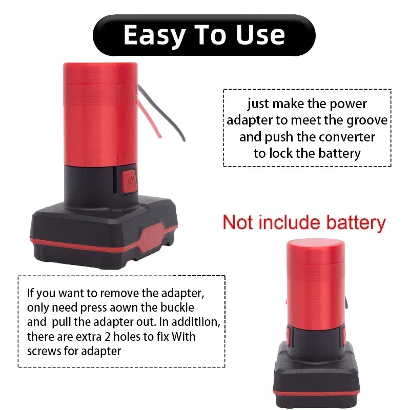 Imagem -03 - Li-ion Bateria Adaptador para Lidl Parkside Faça Você Mesmo Robot Power Supply Auto-montado Toy Car 14awg Wire Gauge 12v