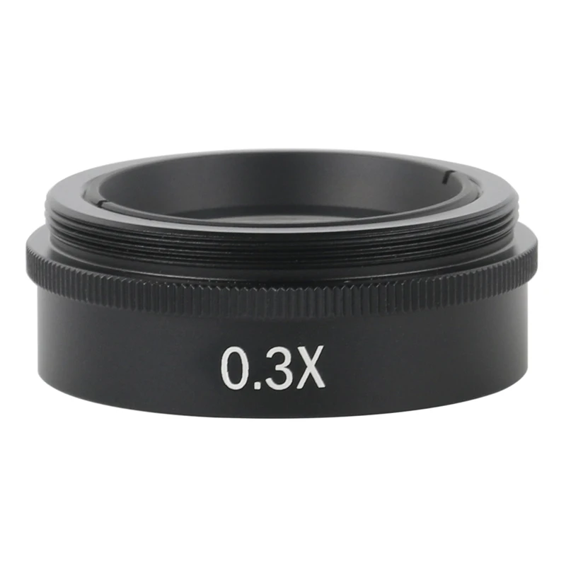 200X 500X Adjustable Magnification C Mount Lens 0.3X 0.35X 0.5X 0.75X 1X 2X Barlow objective Lens For Microscope Camera