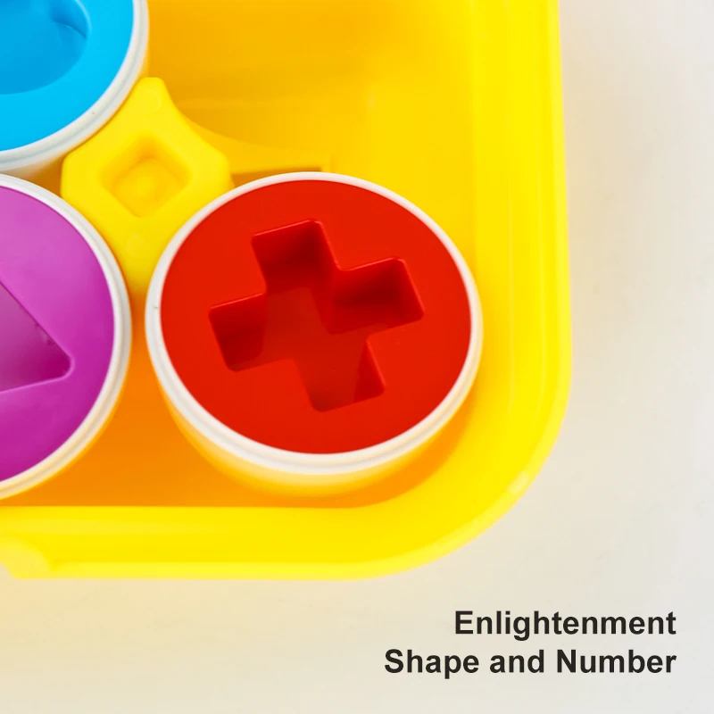 6Pcs Baby Anerkennung Ei Spielzeug Kind Lernen Farbe Form Passenden Montessori Frühen Bildungs Lernen Spielzeug Vorschule Lehre