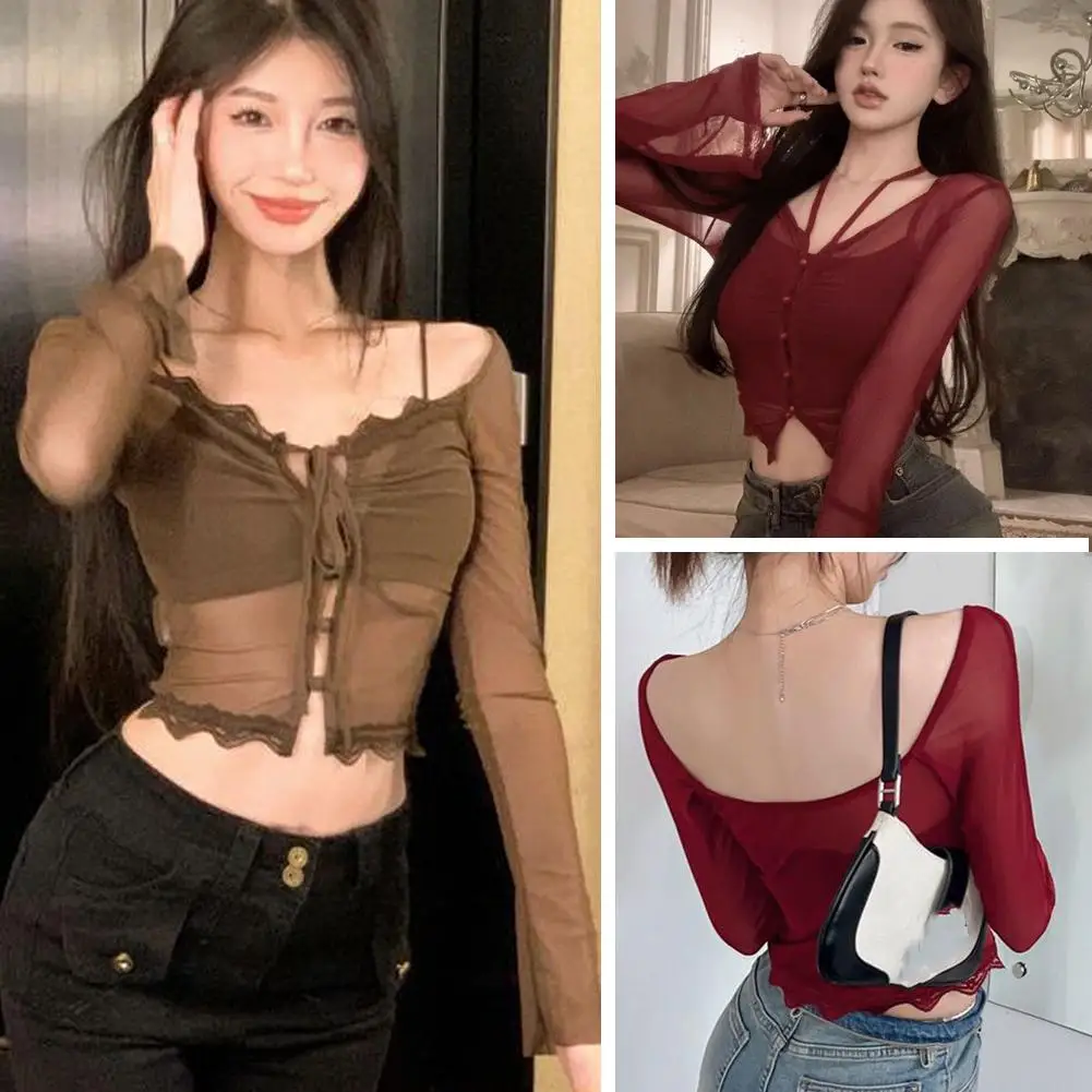 2024 Autumn/winter Women's M/s Hoodie Sweet Short Hanging Fashion And Niche Wear Neck Girl Spicy Outer Style Sexy Sh P3r9