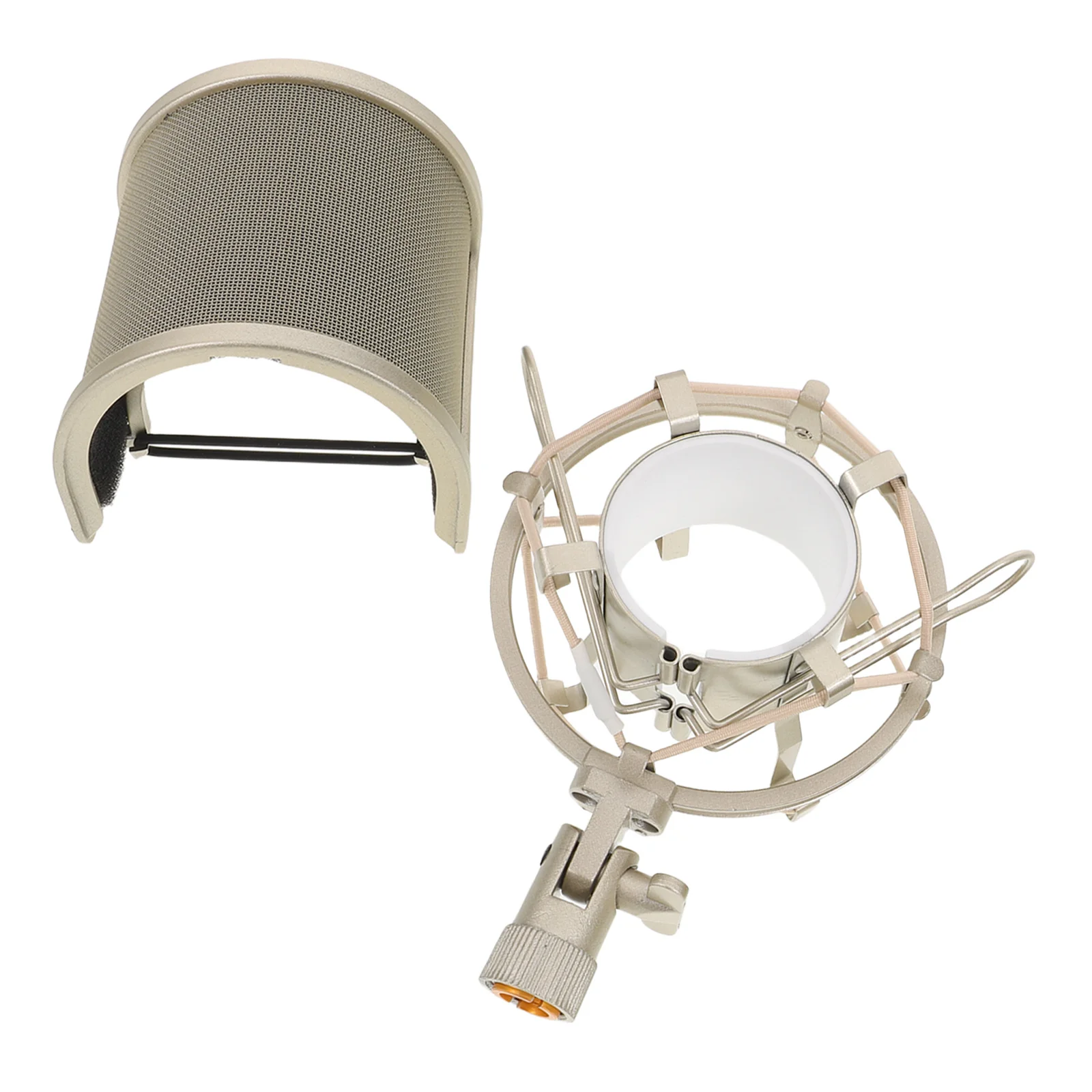 

1 set 1 Set U-Shaped Pop Filter For Microphone High-Density Windscreen Shock Mount Studio Mic Accessories Vocal Recording Kit -